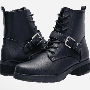 SOUL Naturalizer Black Combat Boots